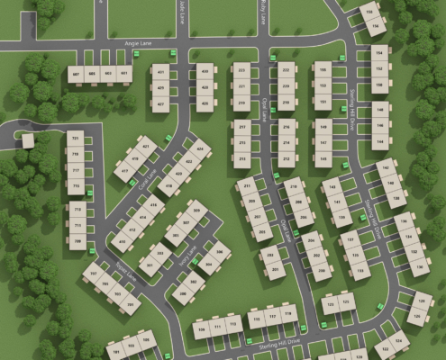 Aerial Map of Sterling Hills Townhouses Layout