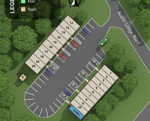 Tanglewood Aerial Map Layout